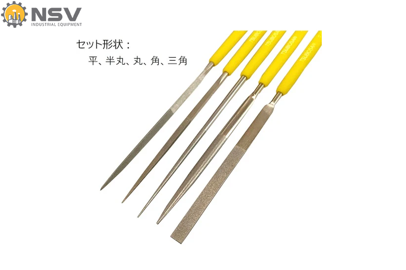 Bộ giũa kim cương DSST0540 (#400) (5 cái/bộ) TSUBOSAN - Nhật Bản