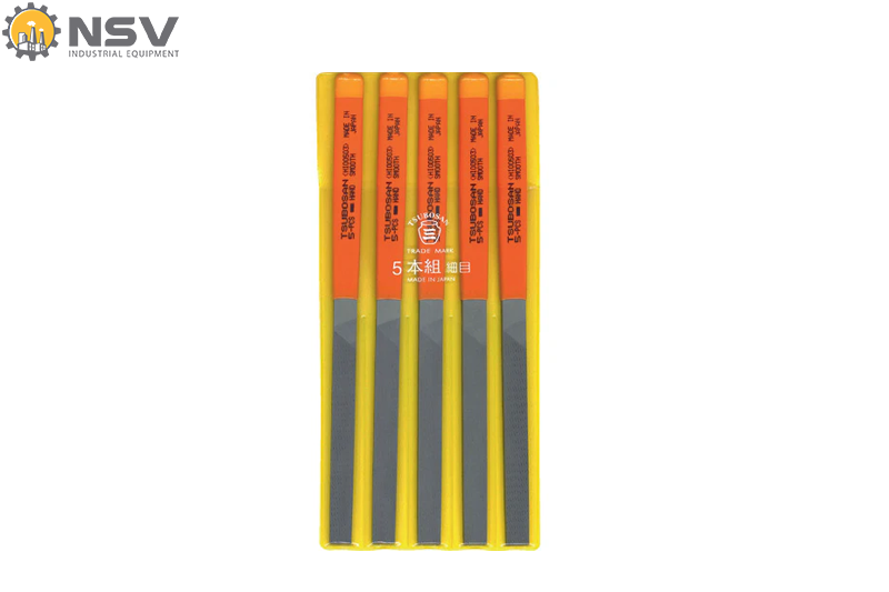 Bộ giũa kim loại dẹt HI00503 (5 cái/bộ) TSUBOSAN - Nhật Bản