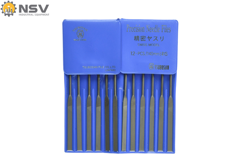 Bộ giũa kim loại dẹt HI01256T (#6) (12 cái/bộ) TSUBOSAN - Nhật Bản