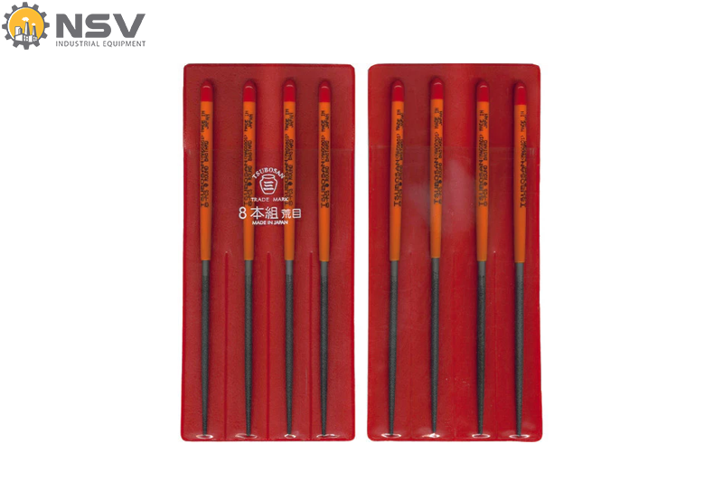 Bộ giũa kim loại tròn MA00801 (8 cái/bộ) TSUBOSAN - Nhật Bản