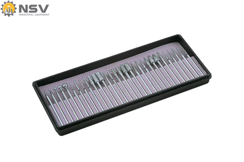 Đầu mài kim cương cán 3mm DRST13C (30 cái/bộ) TSUBOSAN - Nhật Bản