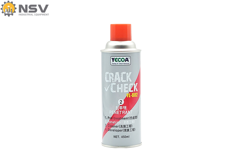 Dung dịch kiểm tra thấm màu – Penetrant YL-802 YECOA – Hàn Quốc