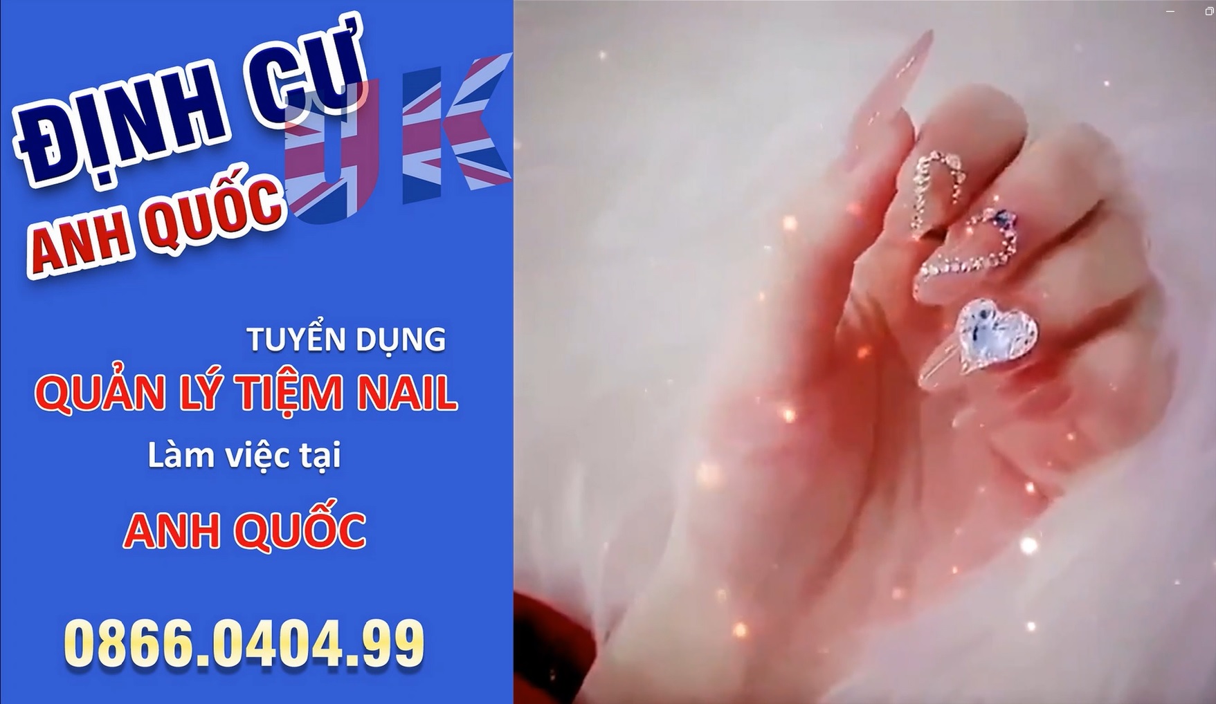 Tuyển thợ NAIL làm tại Anh Quốc nhận Skilled Worker Visa