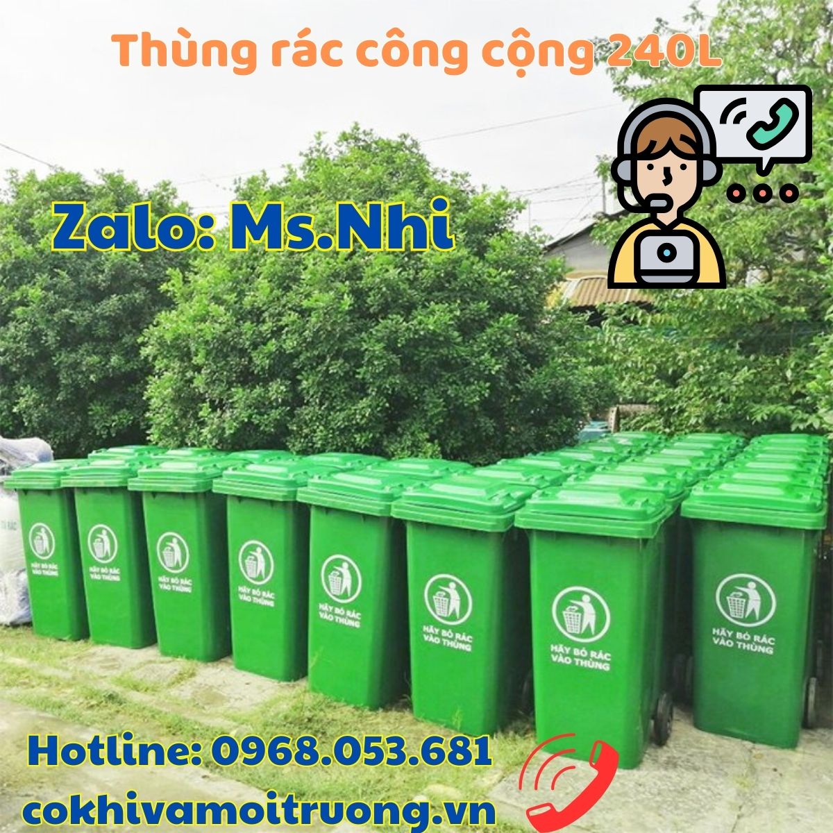 Công dụng cực hữu ích của thùng rác nhựa 240L