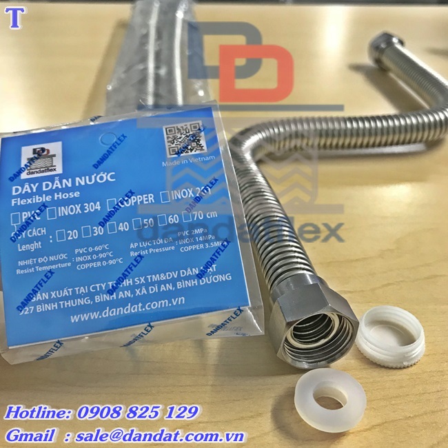 Dây cấp nước nóng lạnh inox,dây dẫn nước chịu nhiệt,dây cấp bình nóng lạnh,dây dẫn nước inox