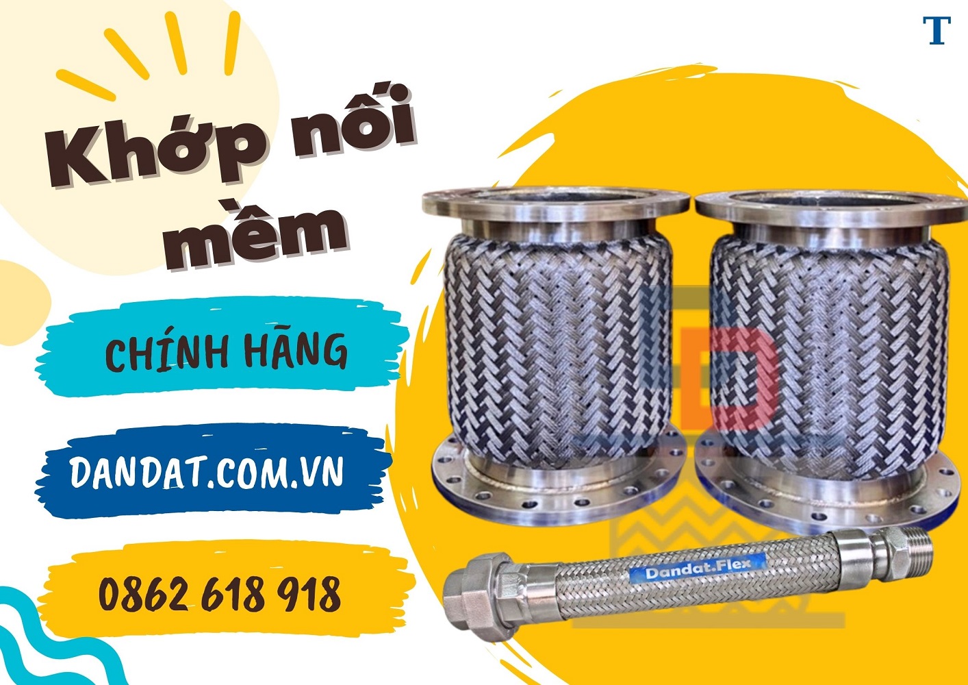 Khớp nối mềm inox, khớp nối mềm inox 316,khớp nối mềm lắp cho hệ thống máy phát điện