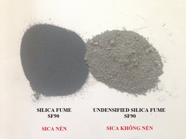 Silica fume , SiO2 , Phụ gia bê tông , muội silic , microsilica...