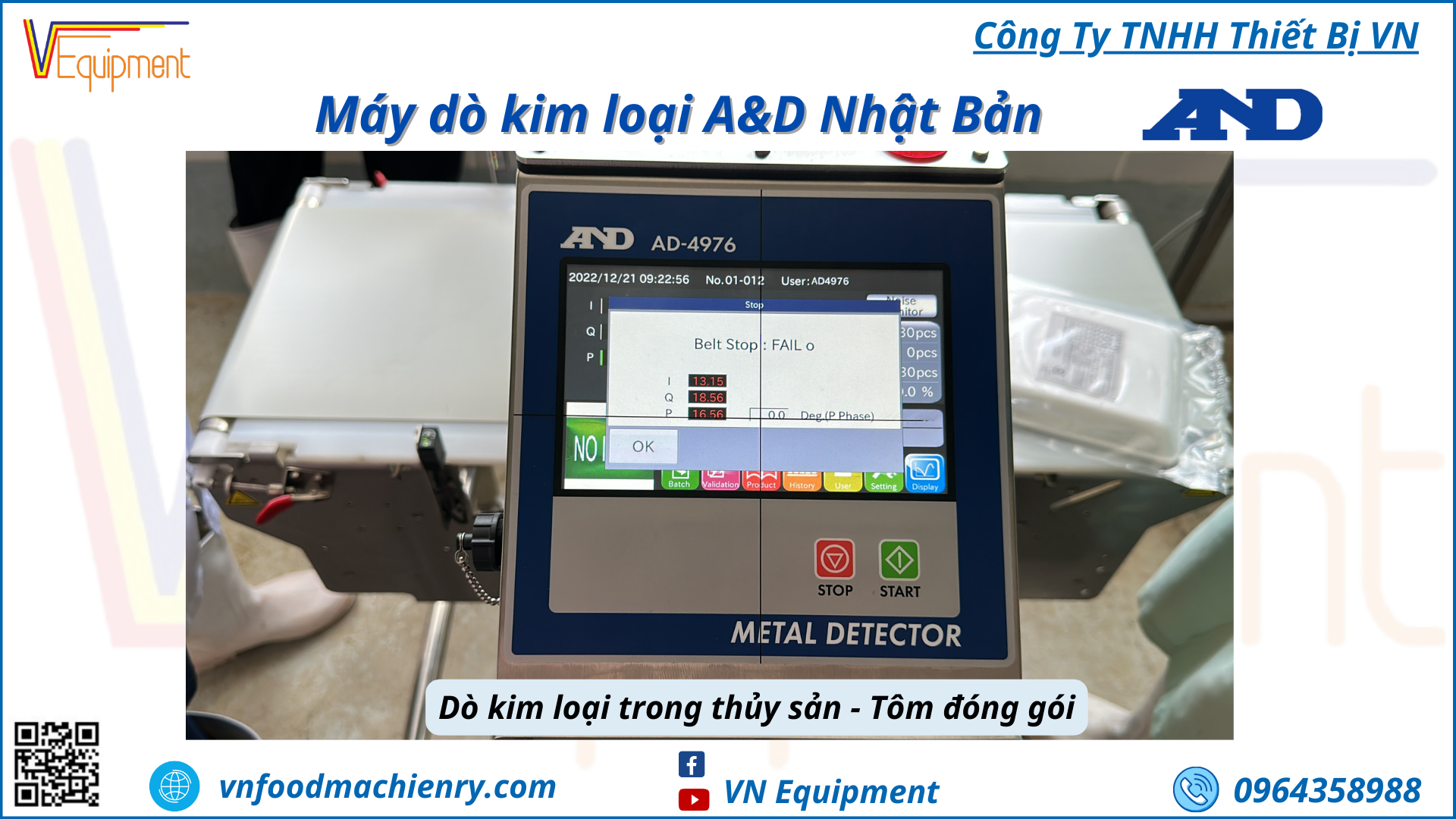 Máy dò kim loại bánh kẹo