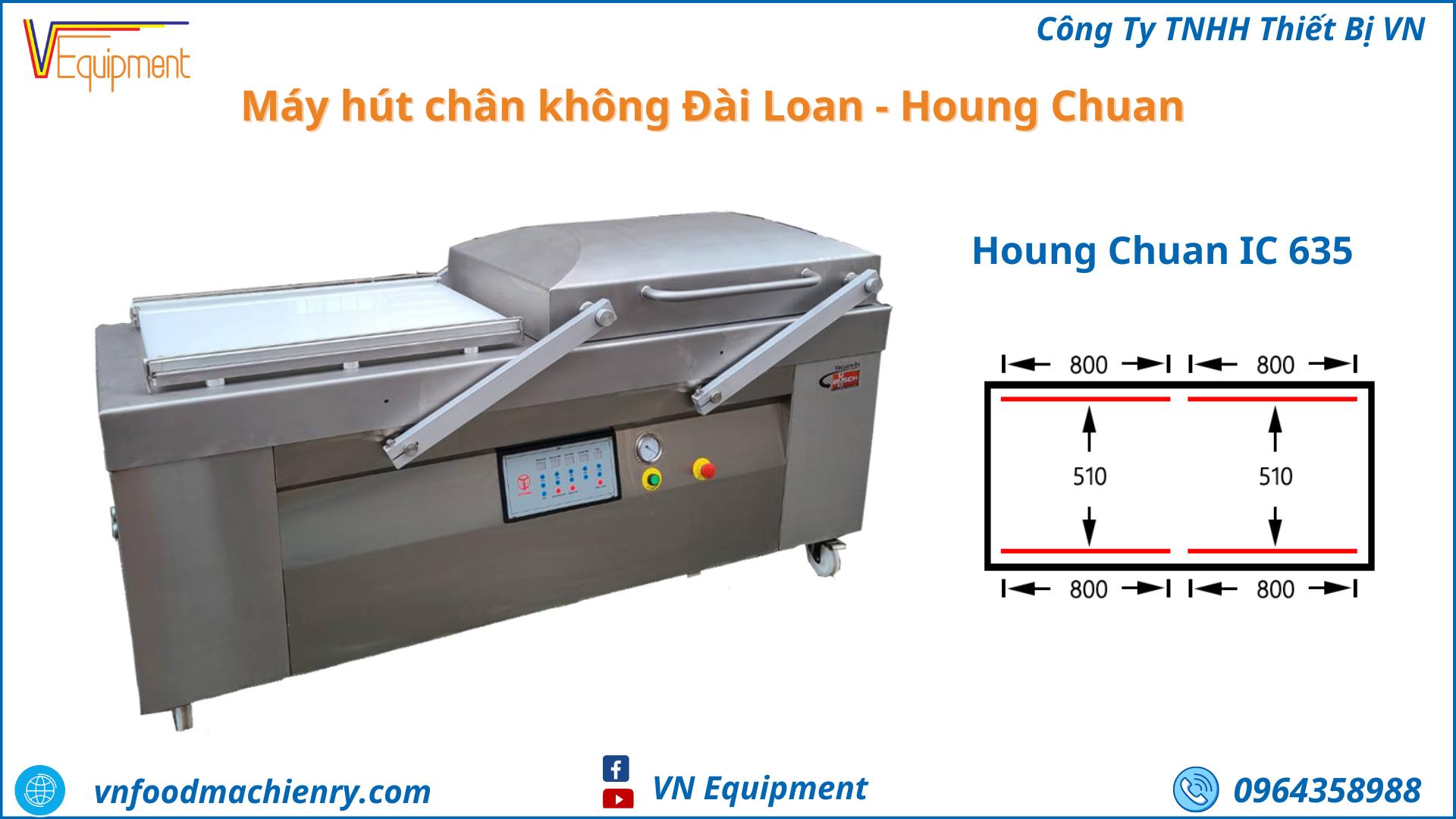 Máy hút chân không houng chuan 635