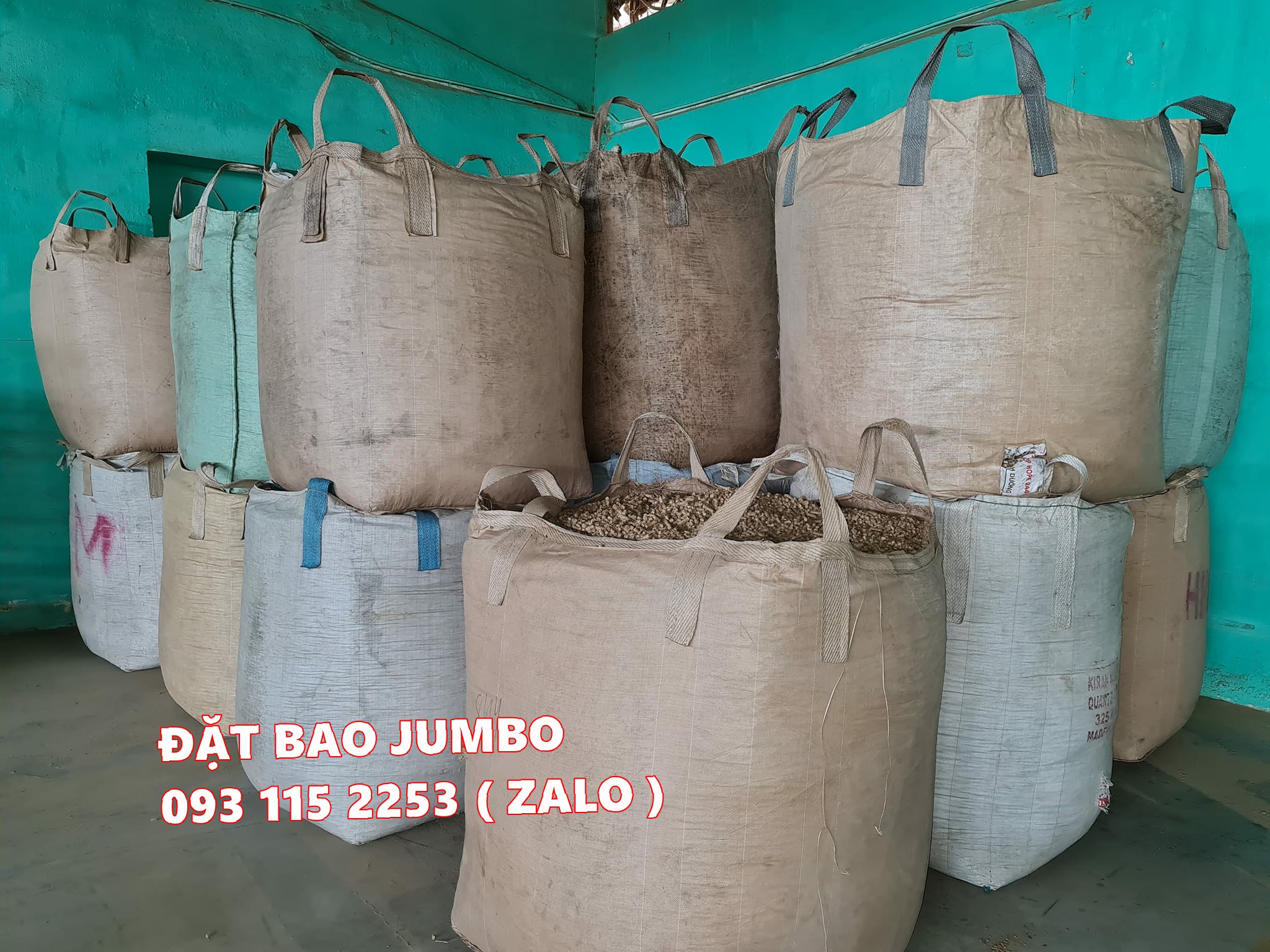 Bao jumbo 1 tấn đựng: lúa, gạo, cà phê, nông sản trữ kho