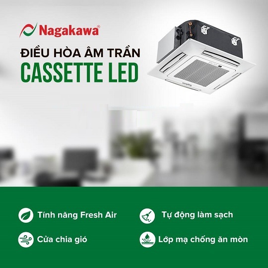 Máy lạnh Âm trần Nagakawa NT-C36 vừa tiết kiệm điện – vừa sử dụng lâu bền với thời gian