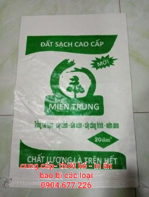 Bao pp dệt, bao đựng đất sach, in theo yêu cầu