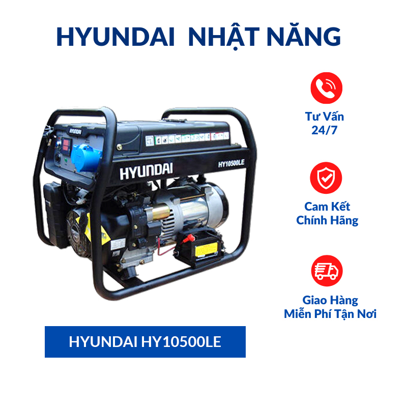 Máy Phát Điện Chạy Xăng 7.5KW Hyundai Nhật Năng