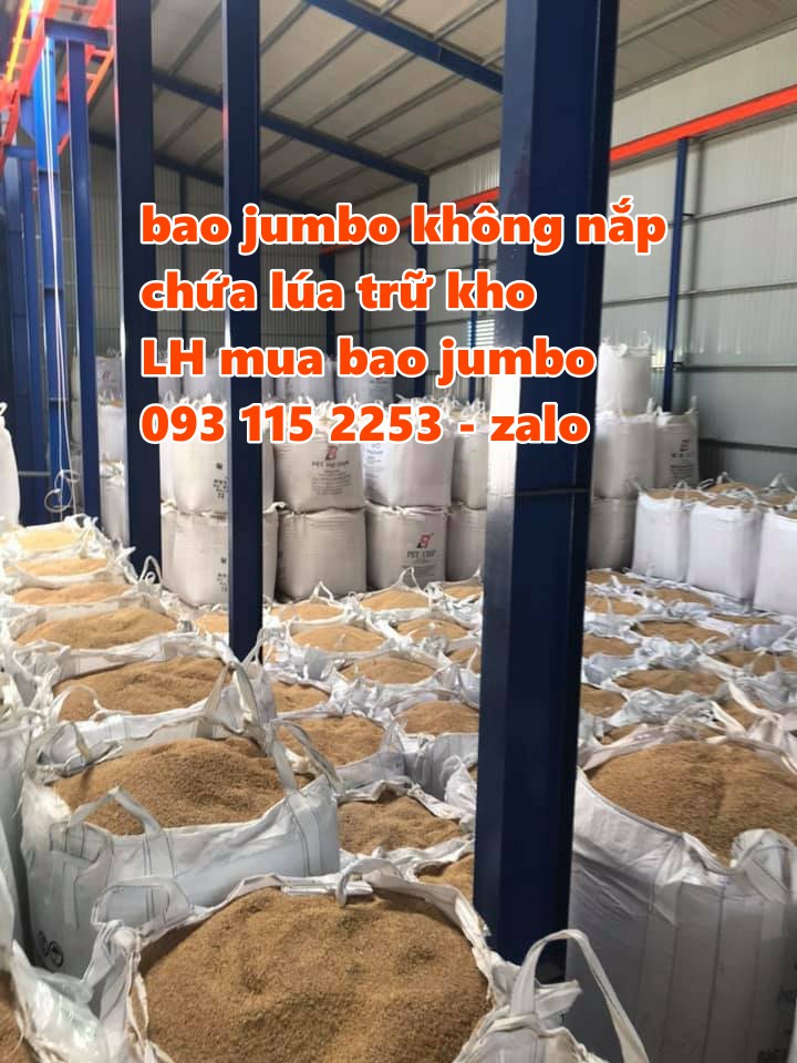 Bao jumbo đựng 800kg lúa, 1 tấn gạo, cà phê, nông sản, bao 1 tấn công trình