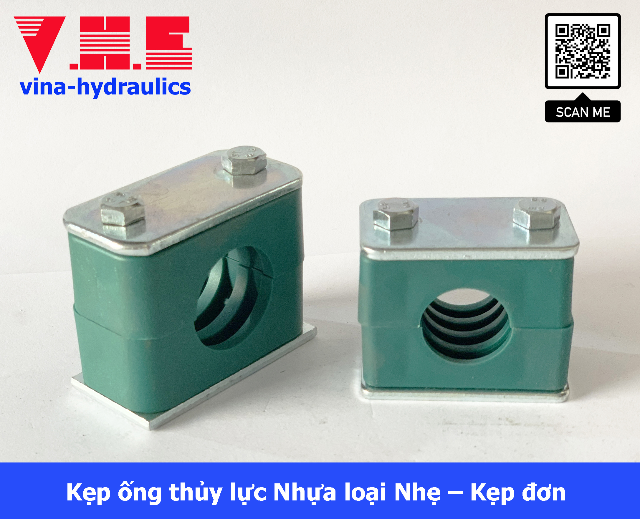 Kẹp ống thủy lực Nhựa loại Nhẹ – kẹp đơn