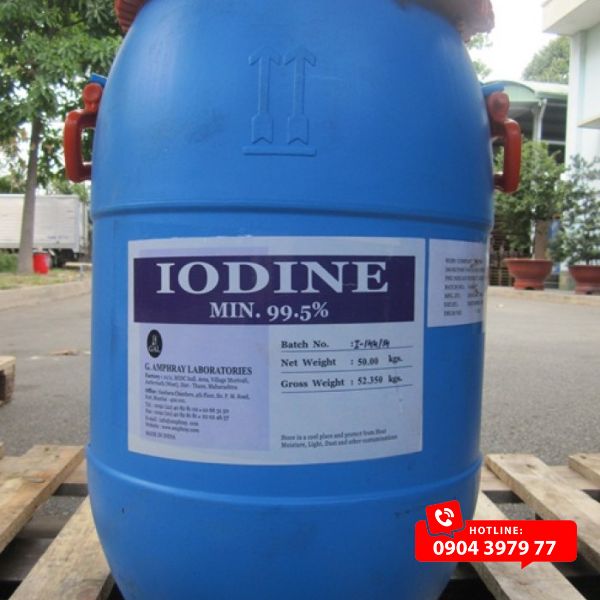 Mua Iot iodine hạt 99%, Ấn Độ, 25kg tại TPHCM