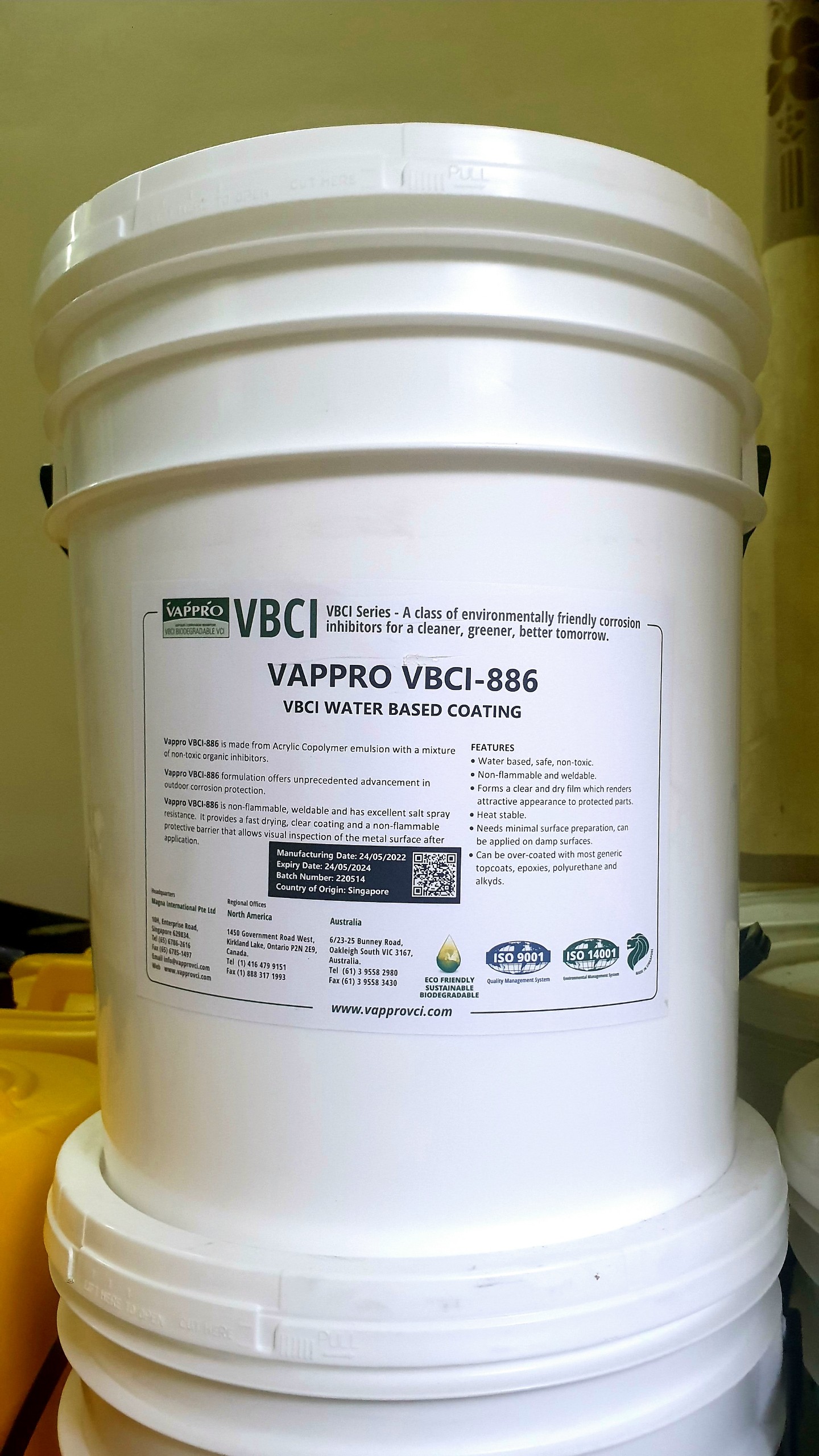 VAPPRO VBCI-886 - CHỐNG ĂN MÒN NGOÀI TRỜI ACRYLIC HIỆU QUẢ LÊN TỚI 24 THÁNG CHO CHI TIẾT THIẾT BỊ KIM LOẠI