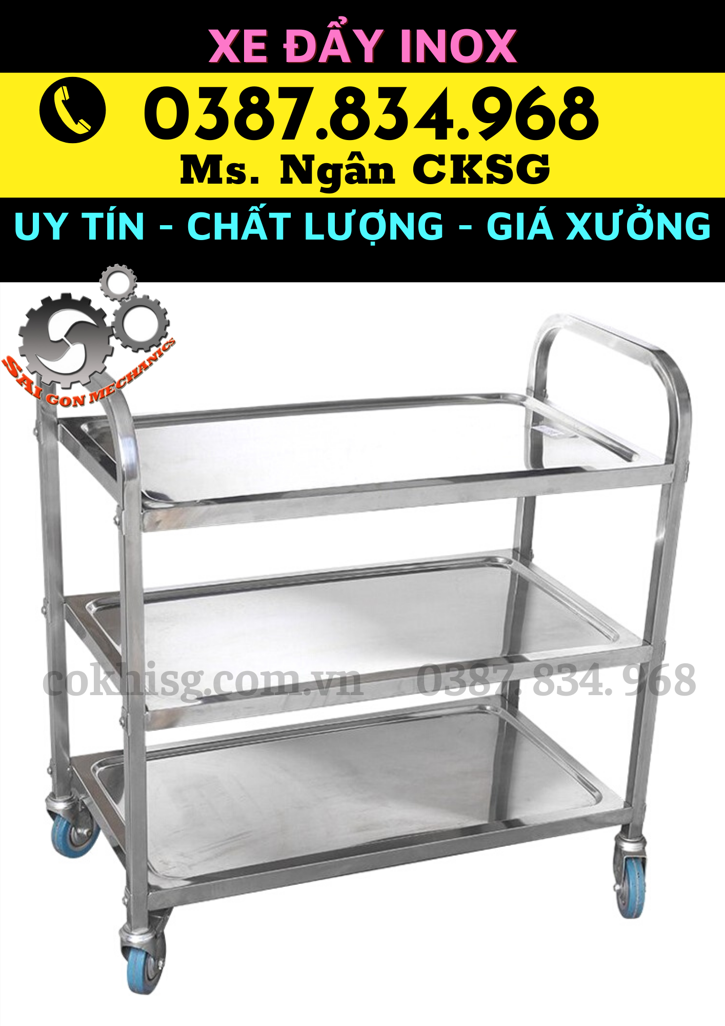 Xe Đẩy Dụng Cụ Y Tế