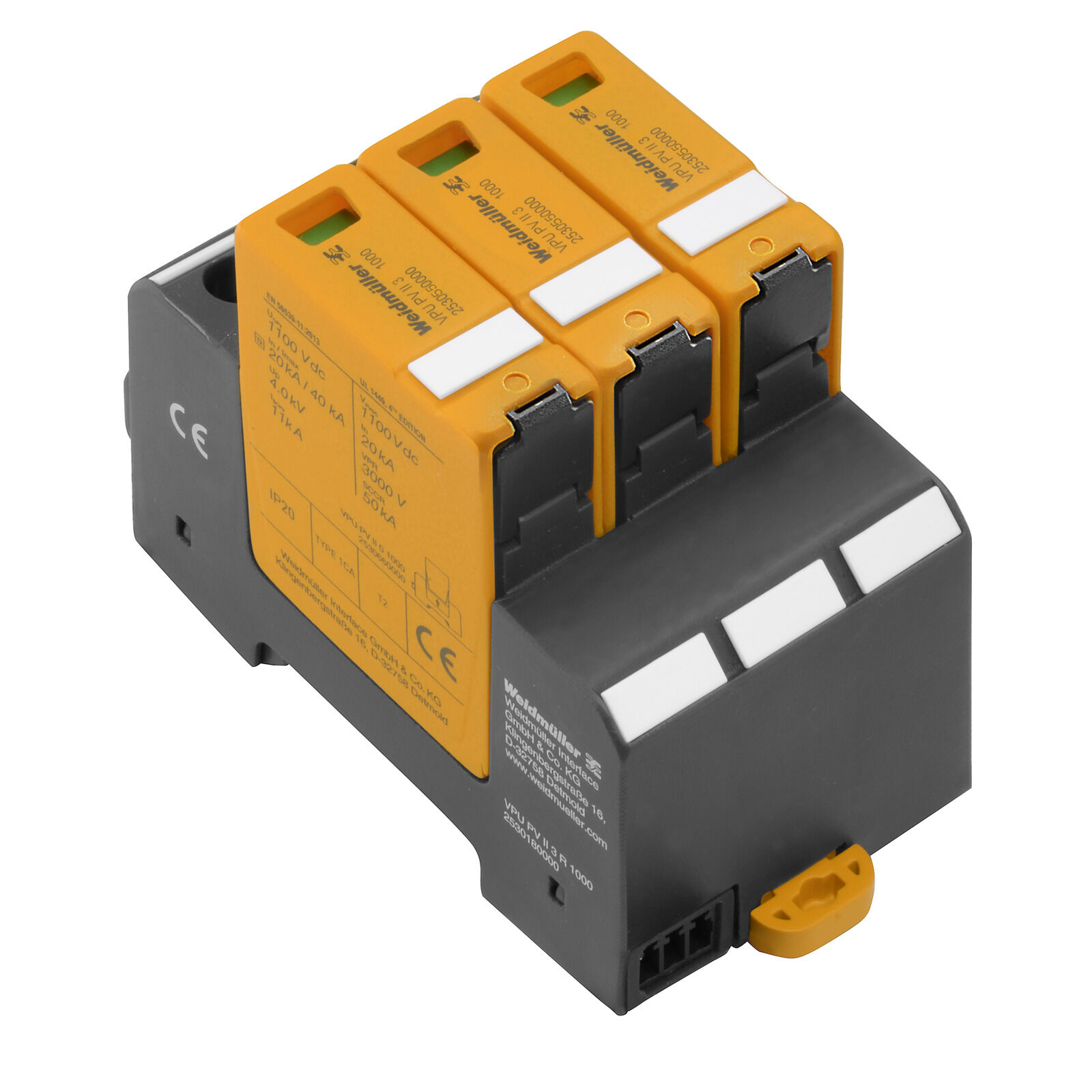 Bộ chống sét lan truyền Weidmuller VPU PV II 3 1000 – 2530550000