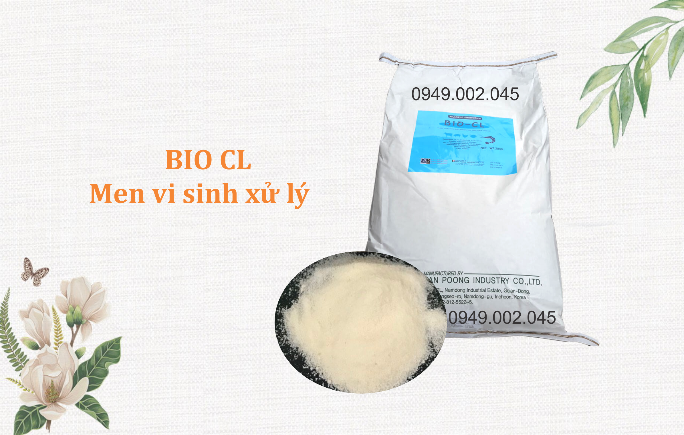 BIO CL - Men vi sinh nhập khẩu Hàn Quốc giúp xử lý khí độc trong ao nuôi