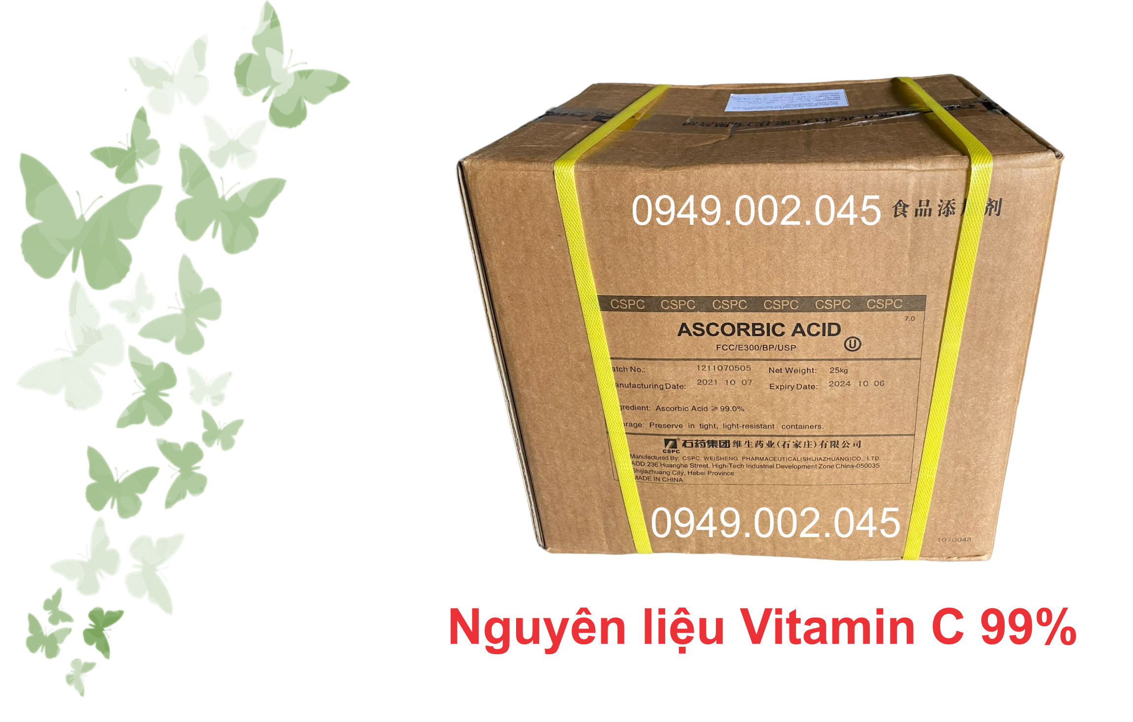 Nguyên liệu vitamin C 99 %