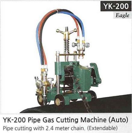 Máy cắt ống tự động dùng khí gas model YK-200