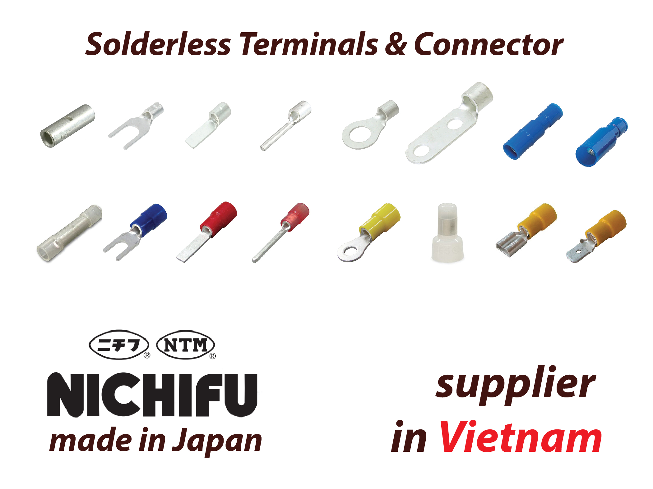 NICHIFU ニチフ solderless terminals made in JAPAN