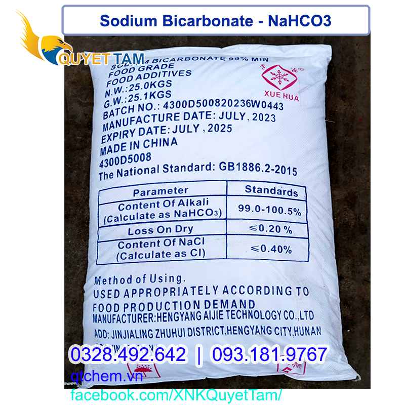 Sodium Bicarbonate – NaHCO3 (baking soda, bột nở) Feed Grade / Food Grade