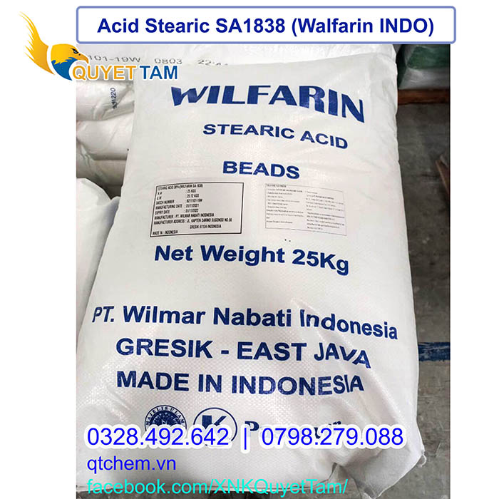 Stearic Acid Wilfarin SA1838 bead (Wilfarin INDONESIA)