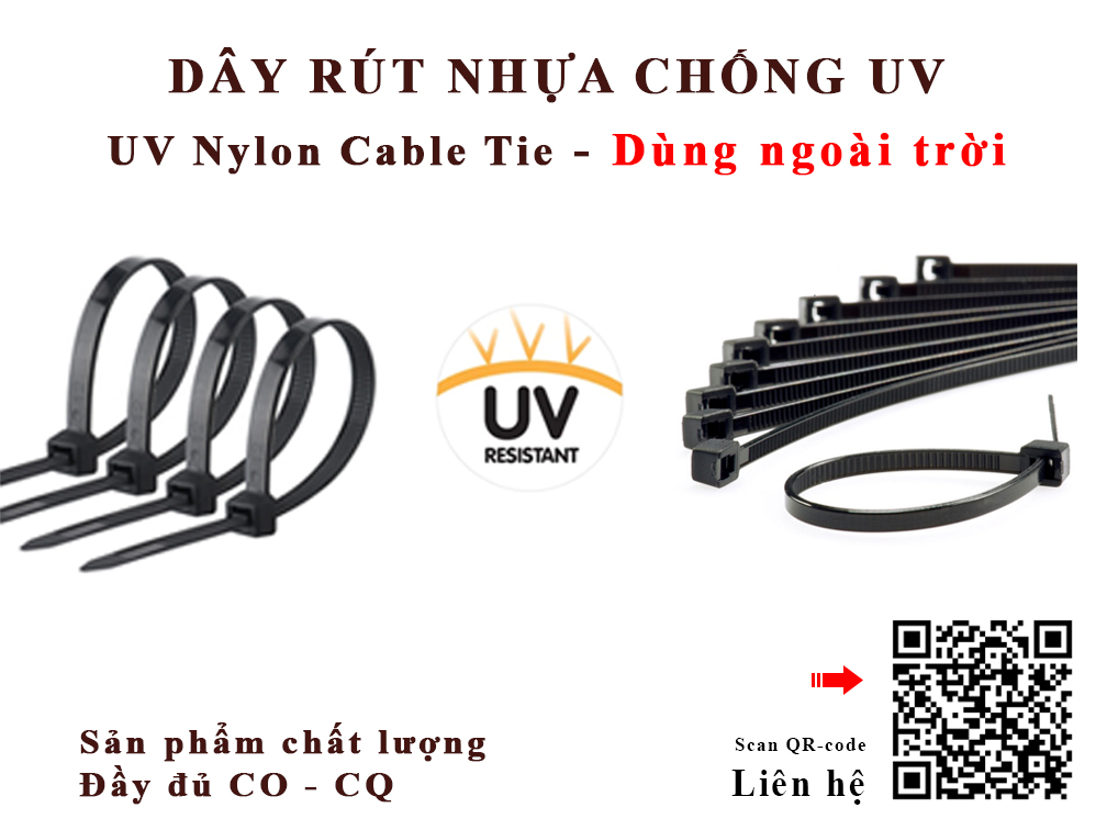 Sản phẩm chất lượng cao Dây rút nhựa chống tia UV chuyên dùng ngoài trời