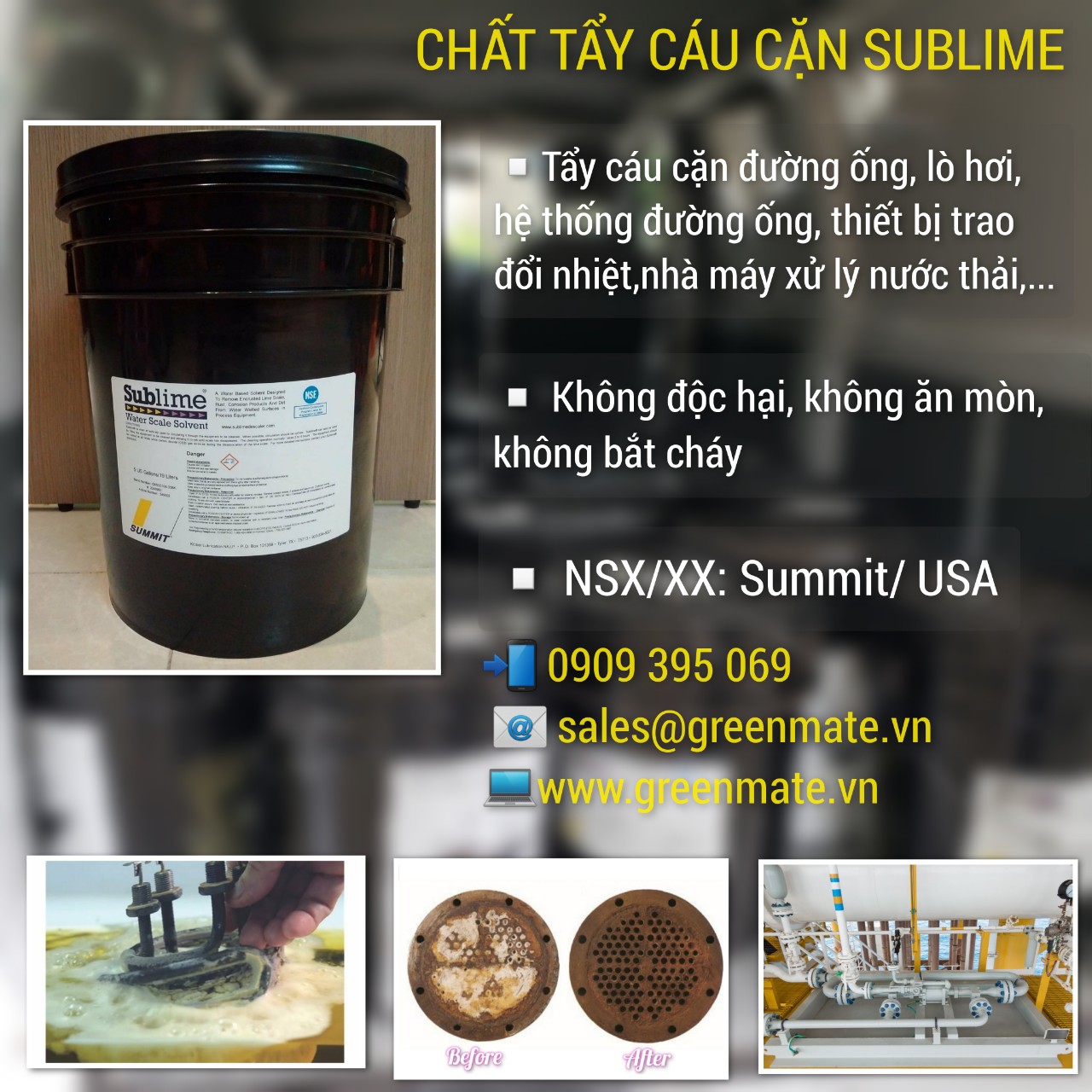 Chất tẩy cáu cặn Sublime