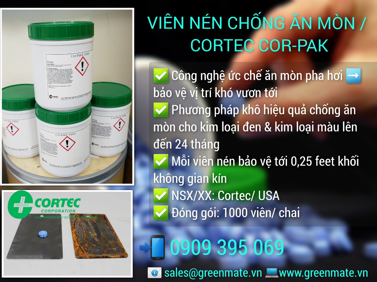 Viên nén chống ăn mòn Cortec COR-PAK