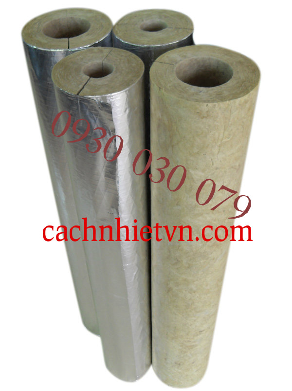 Bông rockwool dạng ống dày 25 50mm