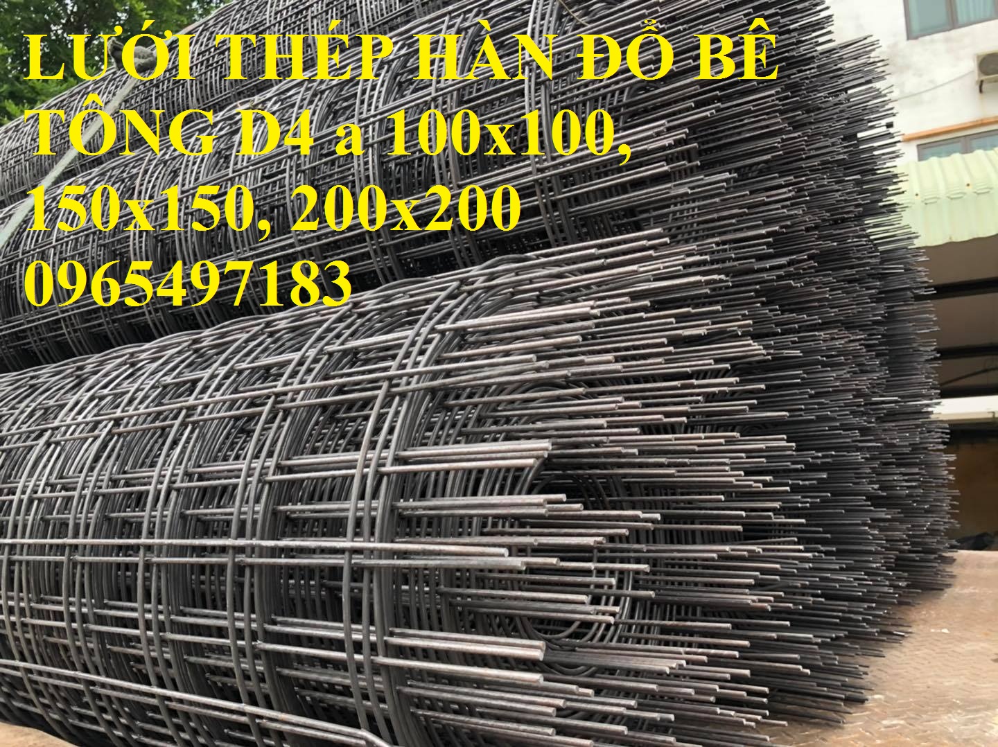 Lưới thép hàn cuộn D4 a 100x100, a200x200, a150x150. Hàng có sẵn