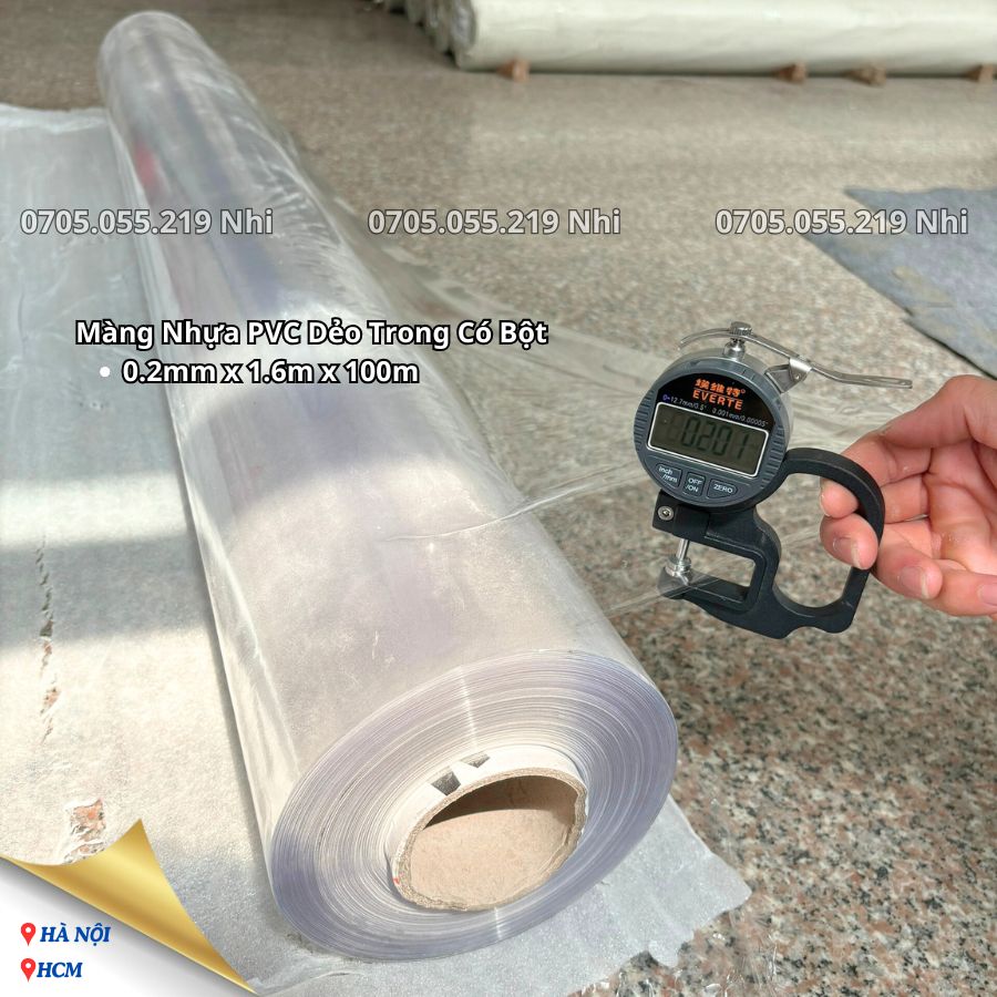 Màng Nhựa Pvc Dẻo Trong Có Bột Không Gia Áp Altek 0.05mm 0.06mm 0.07mm 0.08mm 0.1mm 0.12mm 0.15mm 0.2mm