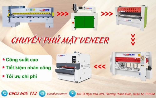 CHUYỀN ÉP PHỦ MẶT VENEER XU HƯỚNG 4.0