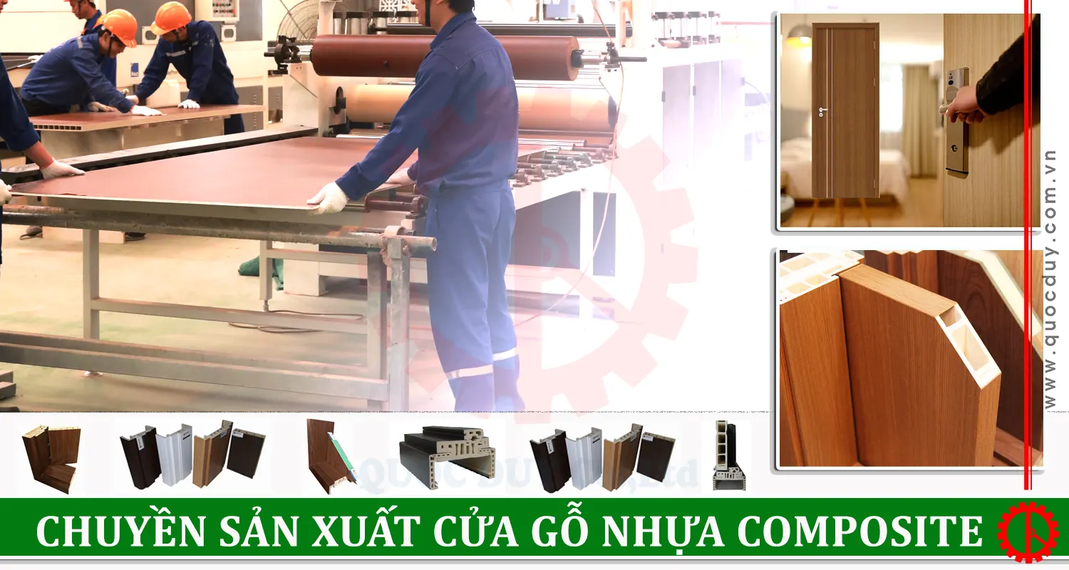 Chuyền sản xuất cửa gỗ nhựa composite công suất cao