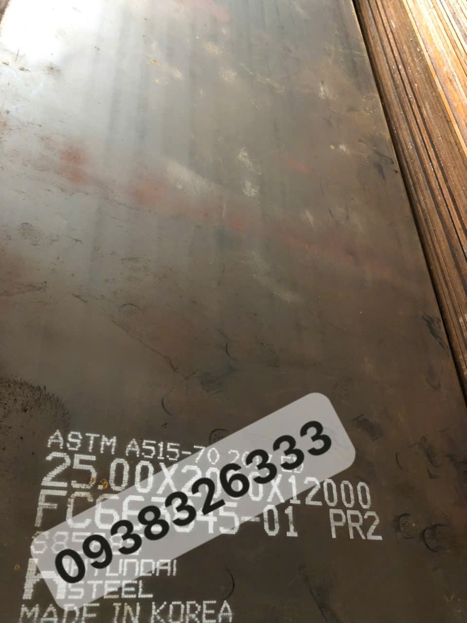 Thép Tấm Chịu Nhiệt A515 Gr70, A516 Gr70,10mm,12mm,14mm,16mm,18mm,20mm,25mm