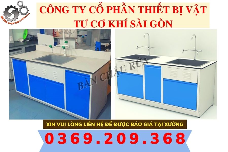 BÀN CHẬU RỬA PHÒNG THÍ NGHIỆM