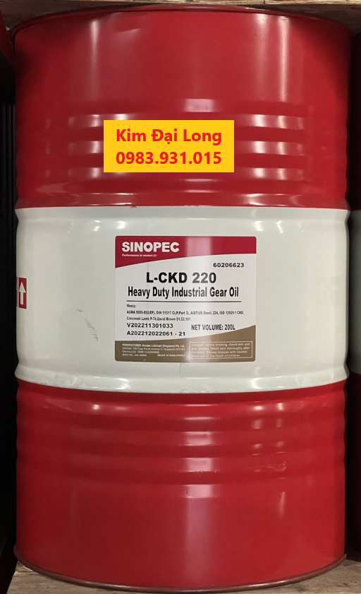 Dầu bánh răng SINOPEC L-CKD 220 - 200L