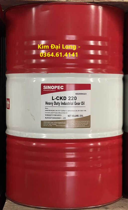 Dầu bánh răng SINOPEC L-CKD 220 - 200L