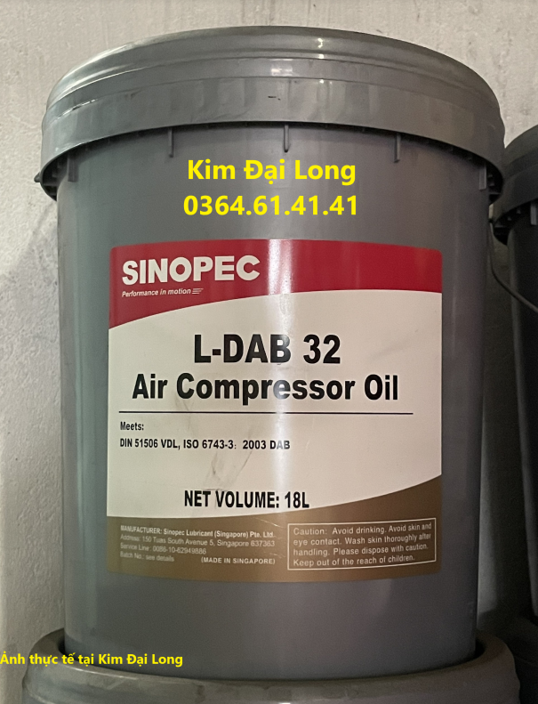 Dầu nhớt Sinopec L-DAB 32/46