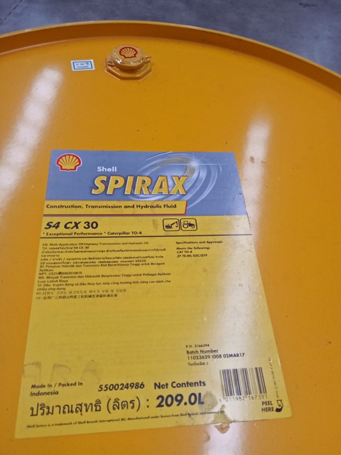 Dầu thủy lực và truyền động Shell Spirax S4 CX 30