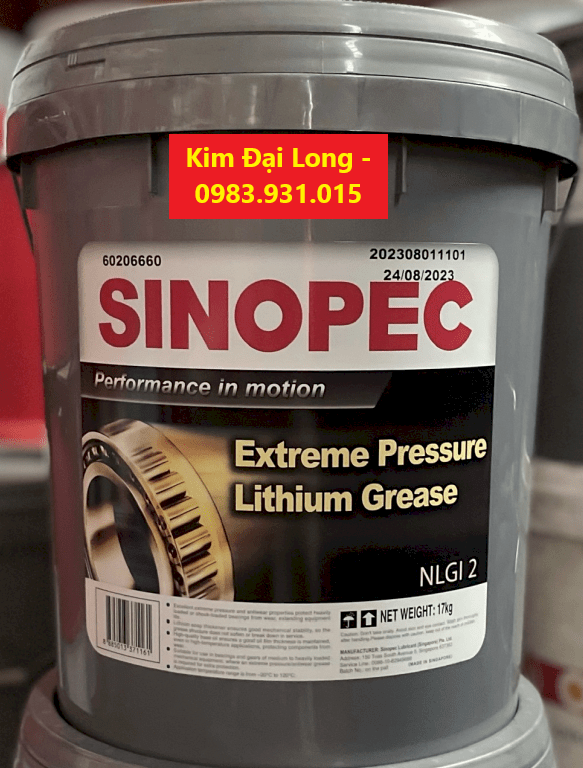 Mỡ Sinopec Lithium EP 2