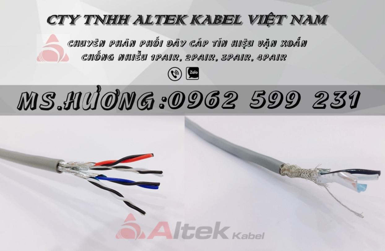 Cáp tín hiệu vặn xoắn Altek kabel 16AWG, 18AWG, 20AWG, 24AWG