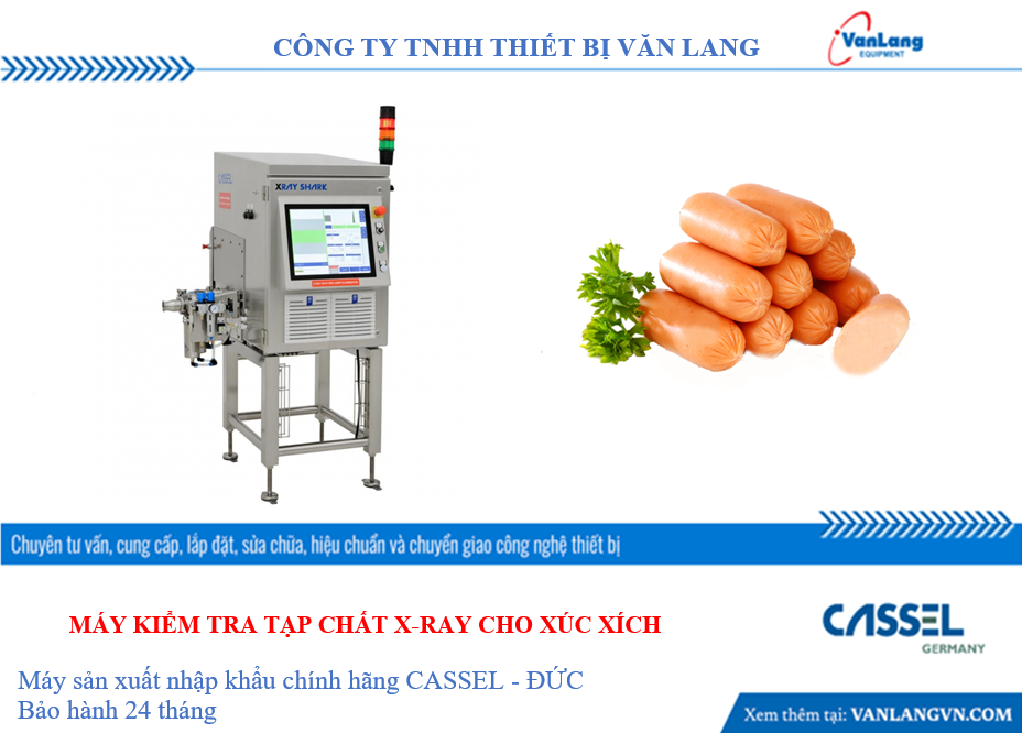 MÁY KIỂM TRA TẠP CHẤT X-RAY CHO XÚC XÍCH