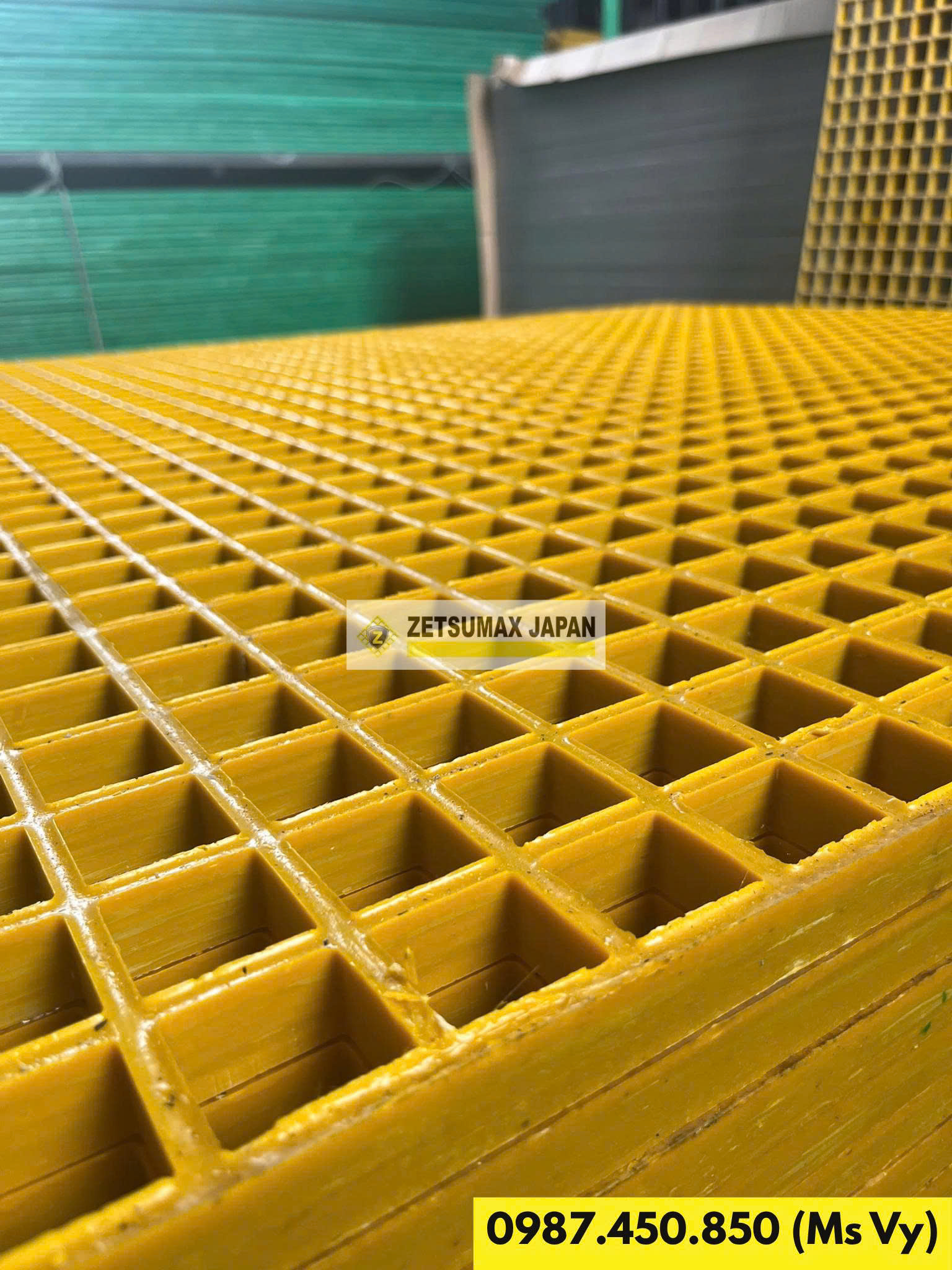 Tấm sàn lưới sợi thủy tinh Composite cao 20mm