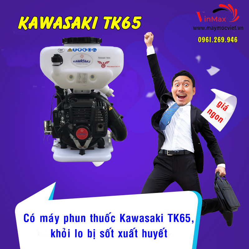 Máy phun thuốc diệt muỗi Kawasaki TK65