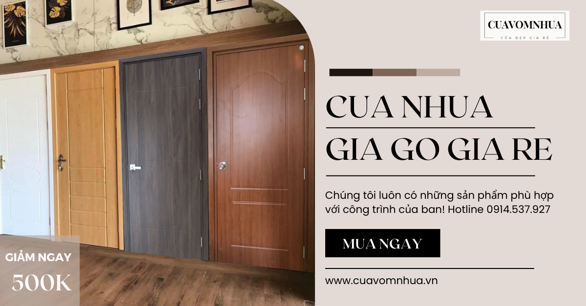 Cửa Nhựa Gỉa Gỗ tại Long An