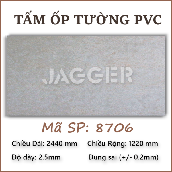 Tấm nhựa ốp tường PVC 8706